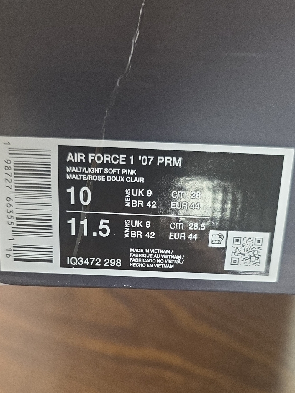 Nike Air Force 1 '07 Premium 'Spring Flowers' Cherry Blossom IQ3472-298 Men's 10 - Picture 8 of 8